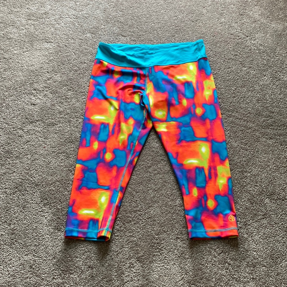 Zumba Fitness Colorful Capri Leggings